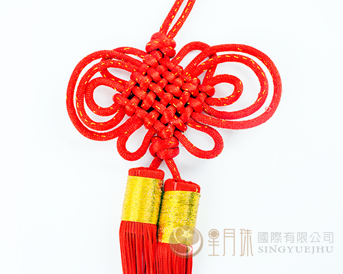 中國吊飾3號團錦-加金-中國結吊飾-覆翼上下結