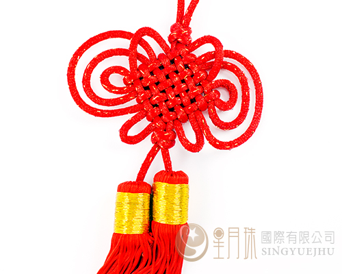 中國吊飾4號團錦-加金-中國結吊飾-覆翼上下結
