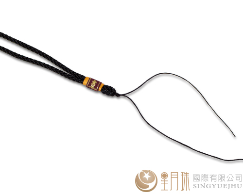 曼波線中國結項鍊-黑900-1入