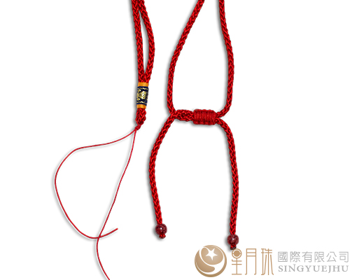 曼波線可調式中國結項鍊-紅色700-1入
