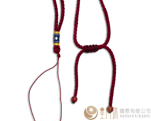 曼波線可調式中國結項鍊-暗紅192-1入