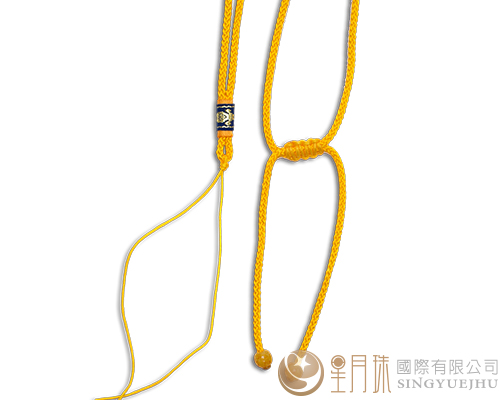 曼波線可調式中國結項鍊-黃523-1入