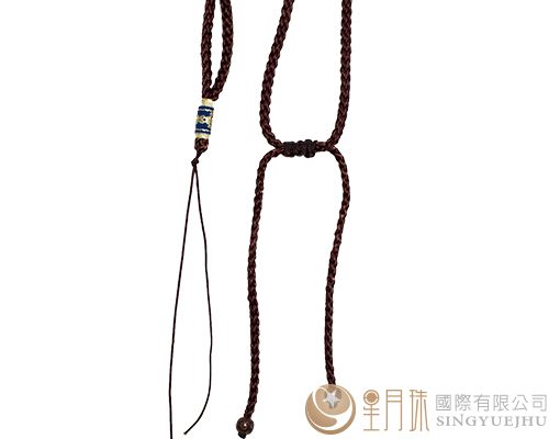 曼波線可調式中國結項鍊-深咖738-1入