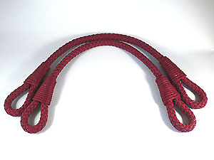 44cm±5cm臘繩手把-暗紅色(硬)