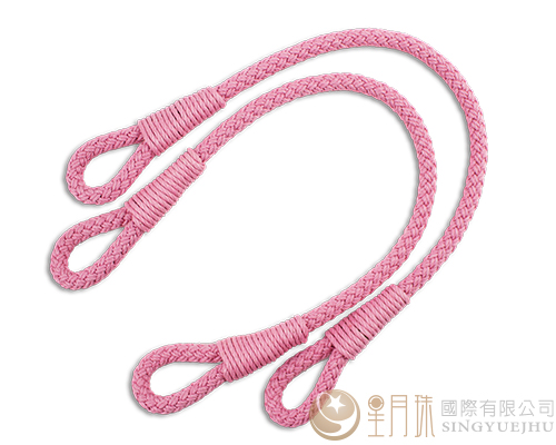 44cm±5cm臘繩手把-粉紅色 (硬)