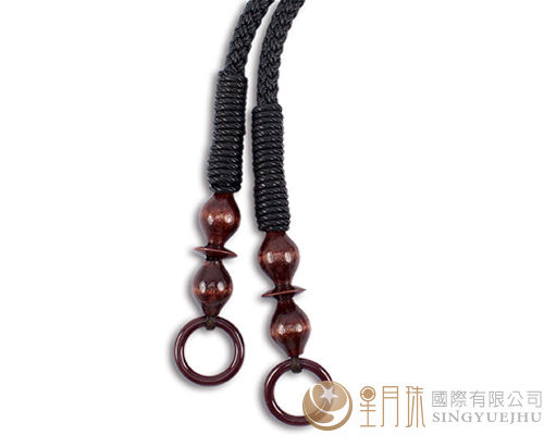 44±5cm臘繩手把-黑色(短)