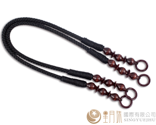 70±5cm臘繩手把-黑色(長)