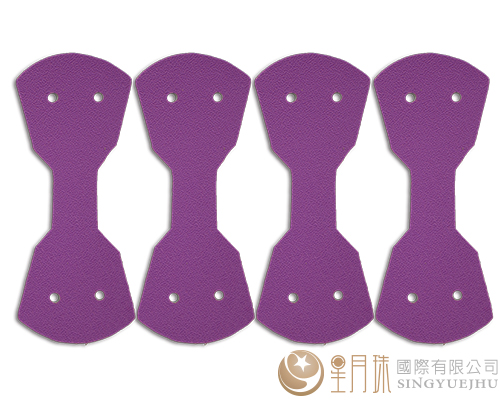 合成皮連接片-8*3cm-紫18-4入