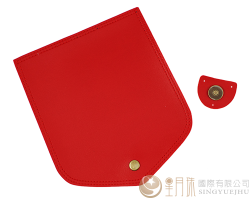 合成皮製-皮包扣-20.5*17.5cm-紅色05