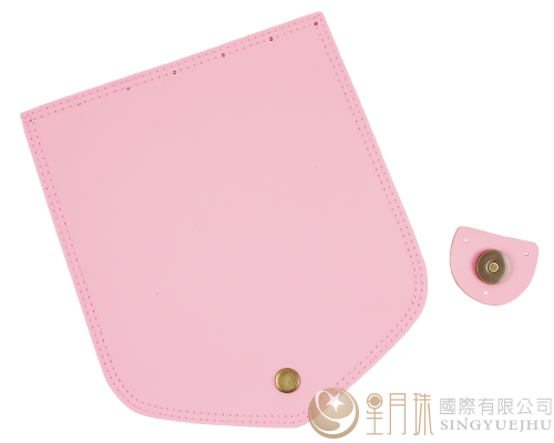 合成皮製-皮包扣-20.5*17.5cm-粉紅07