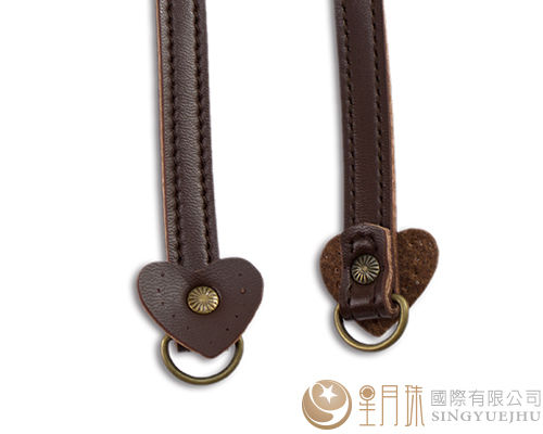 扁皮愛心手把/長-焦茶11