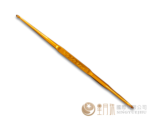 3/0-5/0-2.2mm雙頭鉤針(金)