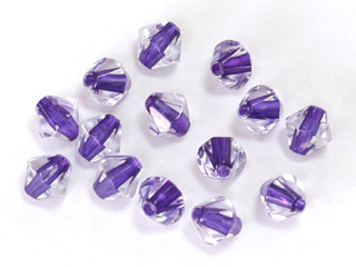 4mm角染珠(紫)