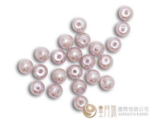 玻璃珍珠(50入)4mm-淺粉紫15