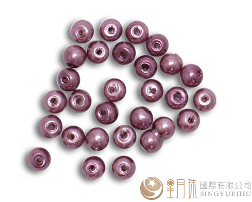 玻璃珍珠(50入)4mm-葡萄紫20