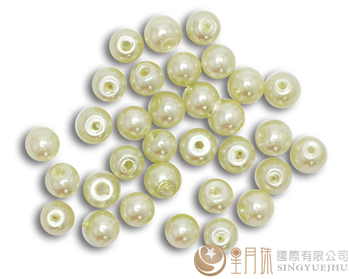 玻璃珍珠(50入)4mm-淺綠25