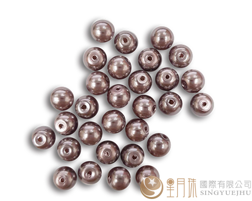 玻璃珍珠(50入)4mm-银咖27