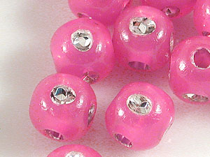 4钻圆珠-深粉红色-半磅装