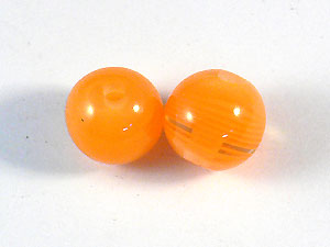 樹酯珠14mm-橘色-10顆裝