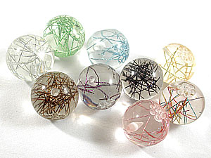 圓-彩金絲珠-14mm-5入