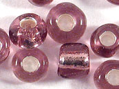 玻璃珠(大包)-中灌银-紫红-2mm