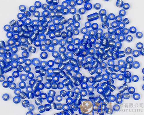 玻璃珠(灌銀)-3mm-中藍