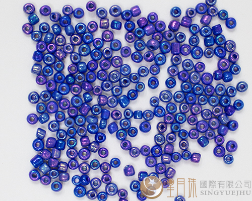 玻璃珠(五彩)-2mm-紫蓝