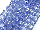 玻璃方型珠4*4mm-浅蓝