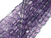 玻璃方型珠4*4mm-紫