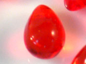玻璃水滴珠-紅-5入(剩下3份)