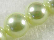 A級貝殼珍珠-8mm黃彩