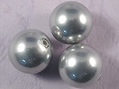 A級貝殼珍珠半洞(2入)8mm-灰彩