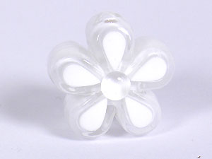 花片珠中珠-10顆-白色