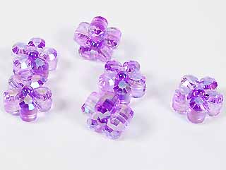 五彩花片珠-紫色-10入