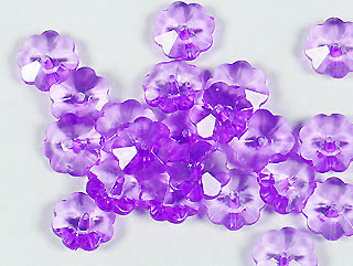 压克力8瓣珠-紫色-8mm
