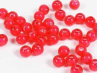 圓形珠中珠-紅色-4mm