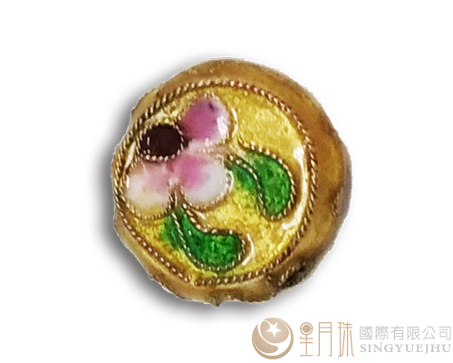 景泰藍(圓餅)-金-1入(僅剩4個)