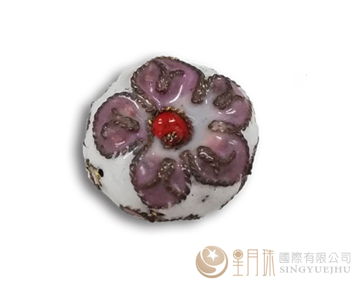 景泰藍(中間凹)-白-1入(僅剩3個)