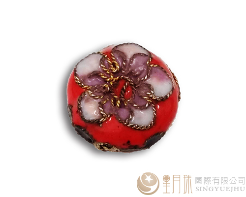 景泰藍(中間凹)-紅-1入(僅剩4個)