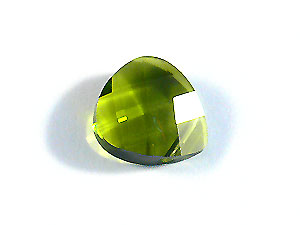 6012扁圆水滴水晶-橄榄绿228-11*10mm