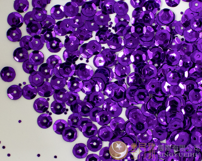 普通亮片- 紫6.5mm