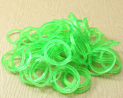 果凍色皮筋橡圈組-果凍綠(200克)