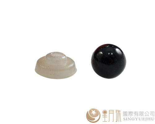 玩偶眼睛-圆(全黑)8mm-10入