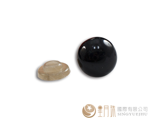 玩偶眼睛-圆(全黑)14mm-10入