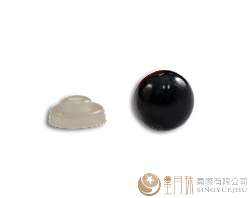 玩偶眼睛-圓(全黑)10mm-10入