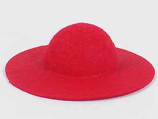 娃娃帽子-5cm-紅