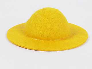 娃娃帽子-3.5cm-黃
