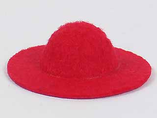 娃娃帽子-3.5cm-紅