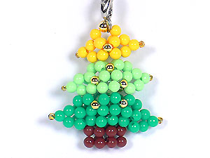 串珠材料包-1247圣诞树-4mm糖果珠