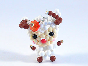 串珠材料包-441牡羊座娃娃-女-3mm糖果珠